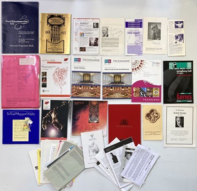 Lot 70 - CLASSICAL MUSIC - SIGNED CONCERT PROGRAMMES WITH TICKETS AND MORE / CLAUDIO MUZIO - A SIGNED PROGRAMME.