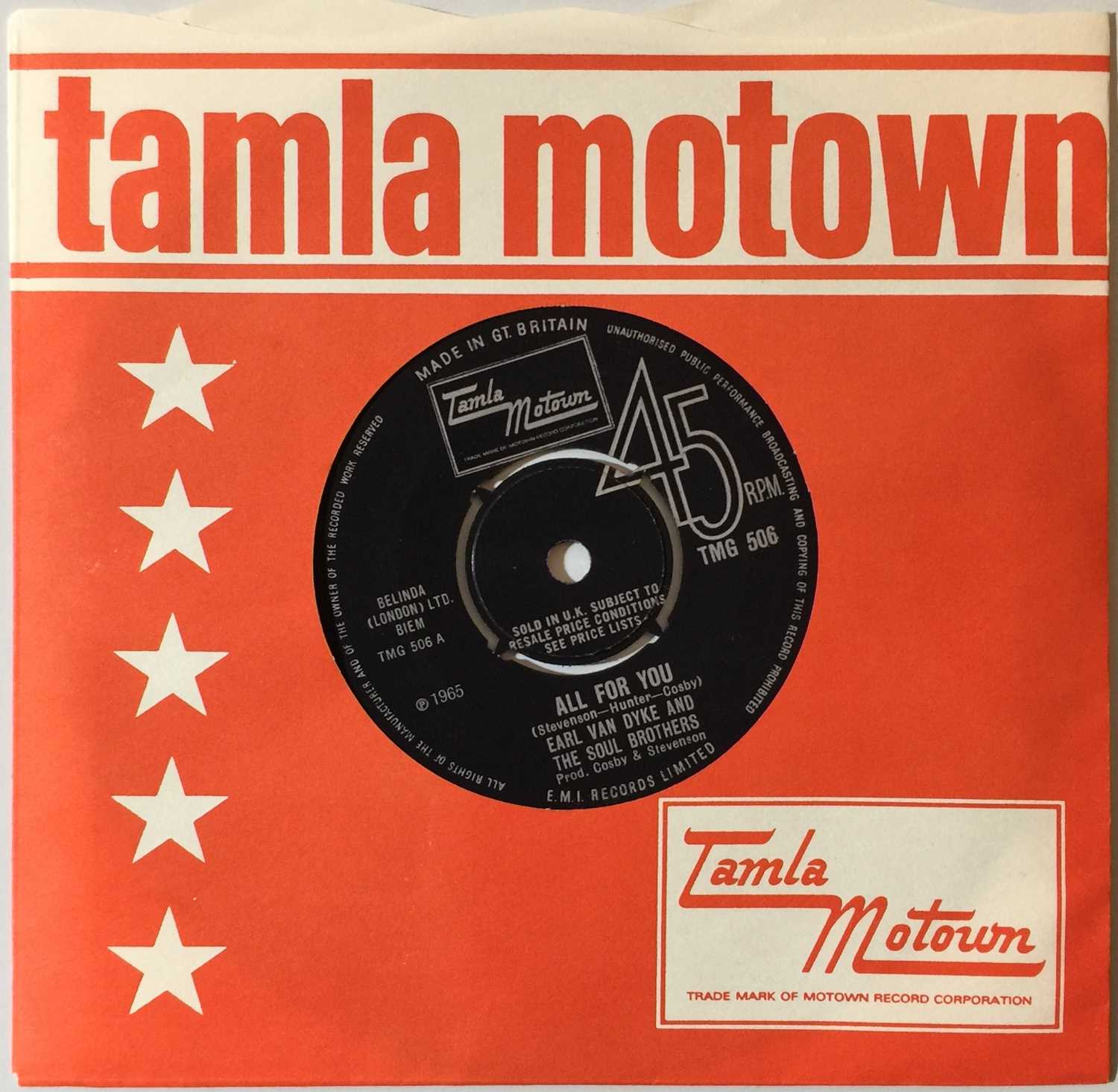 Lot 200 - TAMLA MOTOWN TMG 506 - EARL VAN DYKE - ALL FOR YOU