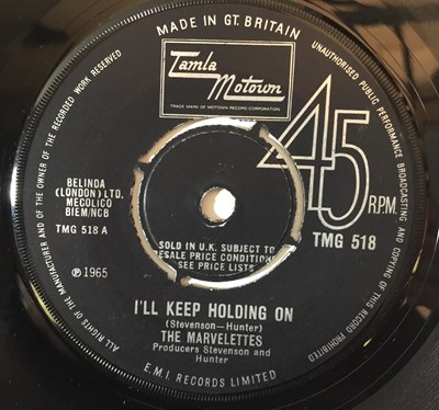 Lot 208 - TMG 518 - THE MARVELETTES - I'LL KEEP HOLDING ON 7"