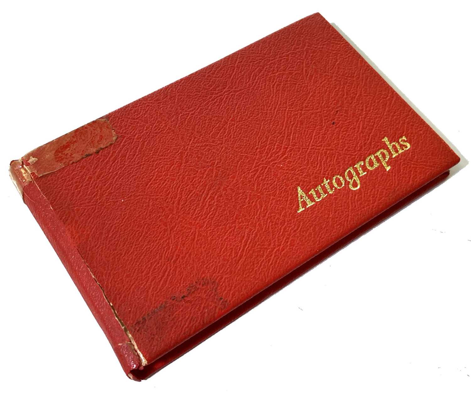 Lot 292 - AUTOGRAPH BOOK WITH JOHN BARRY /.  BARENBOIM / ROGER MOORE AND OTHERS.