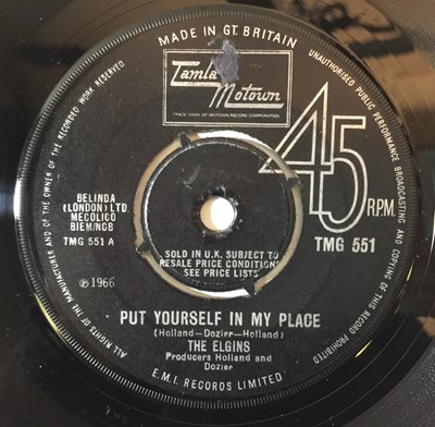 Lot 217 - TMG 551 - THE ELGINS - PUT YOURSELF IN MY PLACE 7"