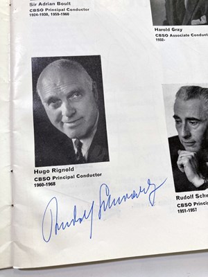 Lot 301 - BERLIN SYMPHONY ORCHESTRA 1969/70 SEASON PROGRAMME SIGNED BY OISTRAKH AND MORE.