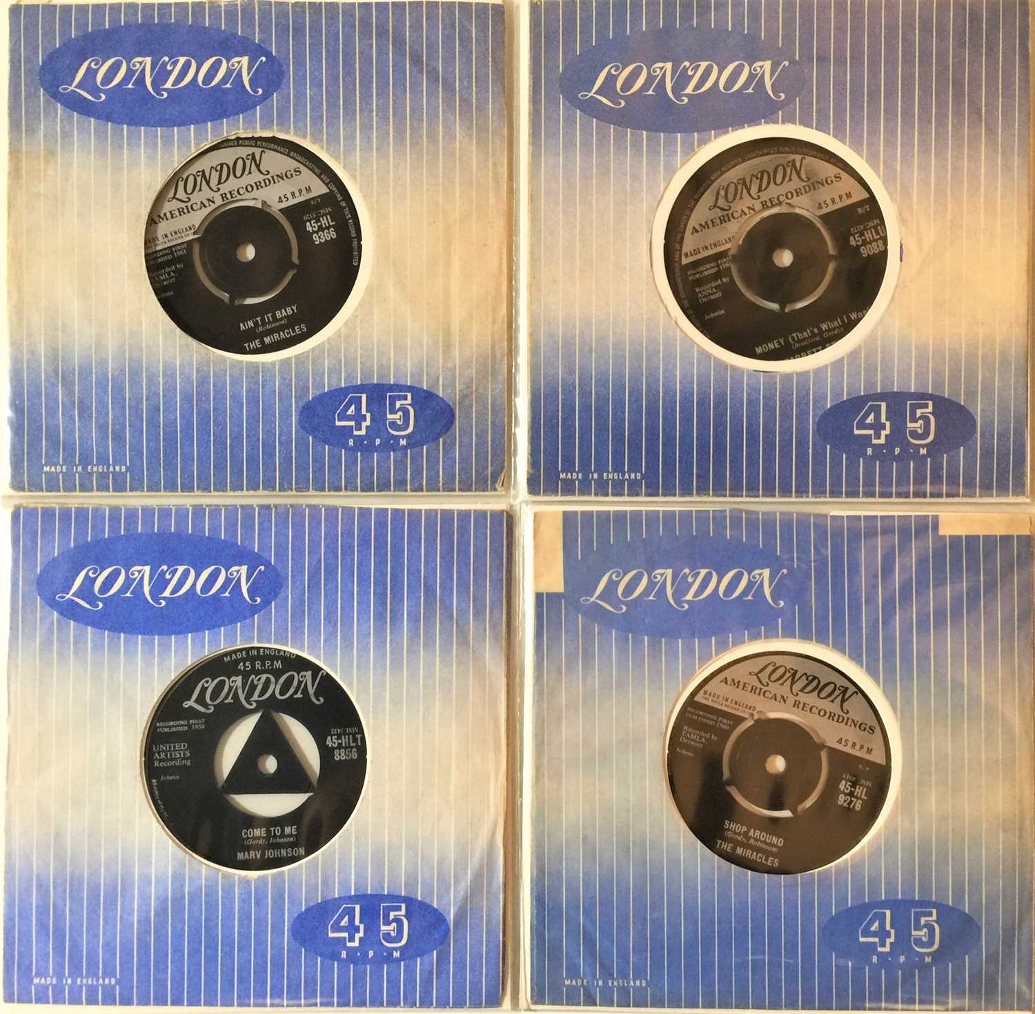 Lot 186 - THE MOTOWN COLLECTION - UK LONDON 7" 1960-1961