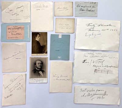 Lot 313 - CLASSICAL MUSIC - AUTOGRAPHS FROM STARS OF EARLY 20TH C.