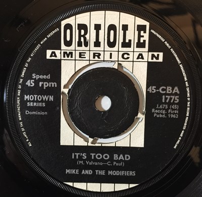 Lot 190 - MIKE AND THE MODIFIERS - I FOUND MYSELF A BRAND NEW BABY 7" (ORIGINAL UK COPY - ORIOLE 45-CBA 1775)