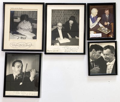 Lot 318 - CLASSICAL MUSIC - SIGNED PHOTOGRAPHS INC STOKOWSKI, BENJAMIN BRITTEN.