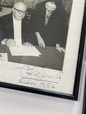 Lot 318 - CLASSICAL MUSIC - SIGNED PHOTOGRAPHS INC STOKOWSKI, BENJAMIN BRITTEN.