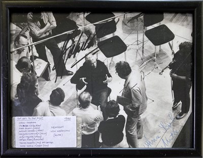 Lot 324 - HERBERT VON KARAJAN - A SIGNED PHOTO.