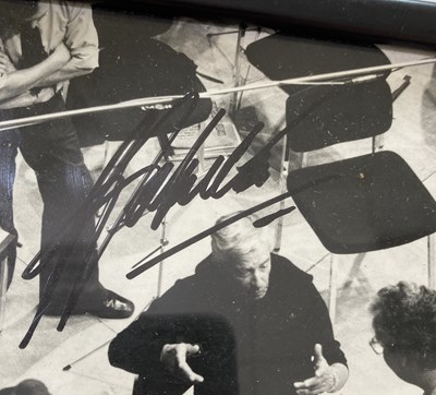 Lot 324 - HERBERT VON KARAJAN - A SIGNED PHOTO.