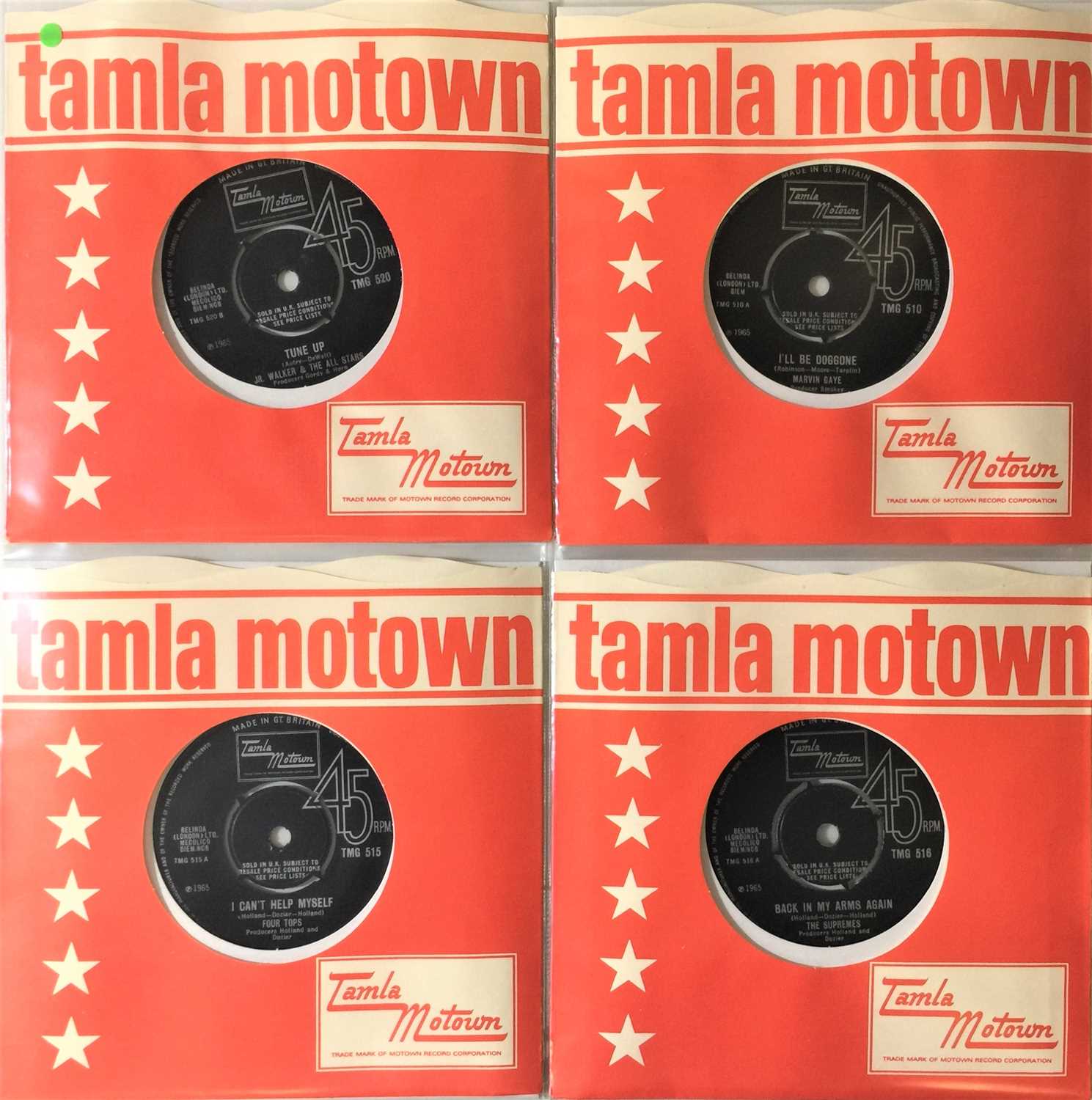 Lot 224 - TAMLA MOTOWN - 1965 UK 7" COLLECTION