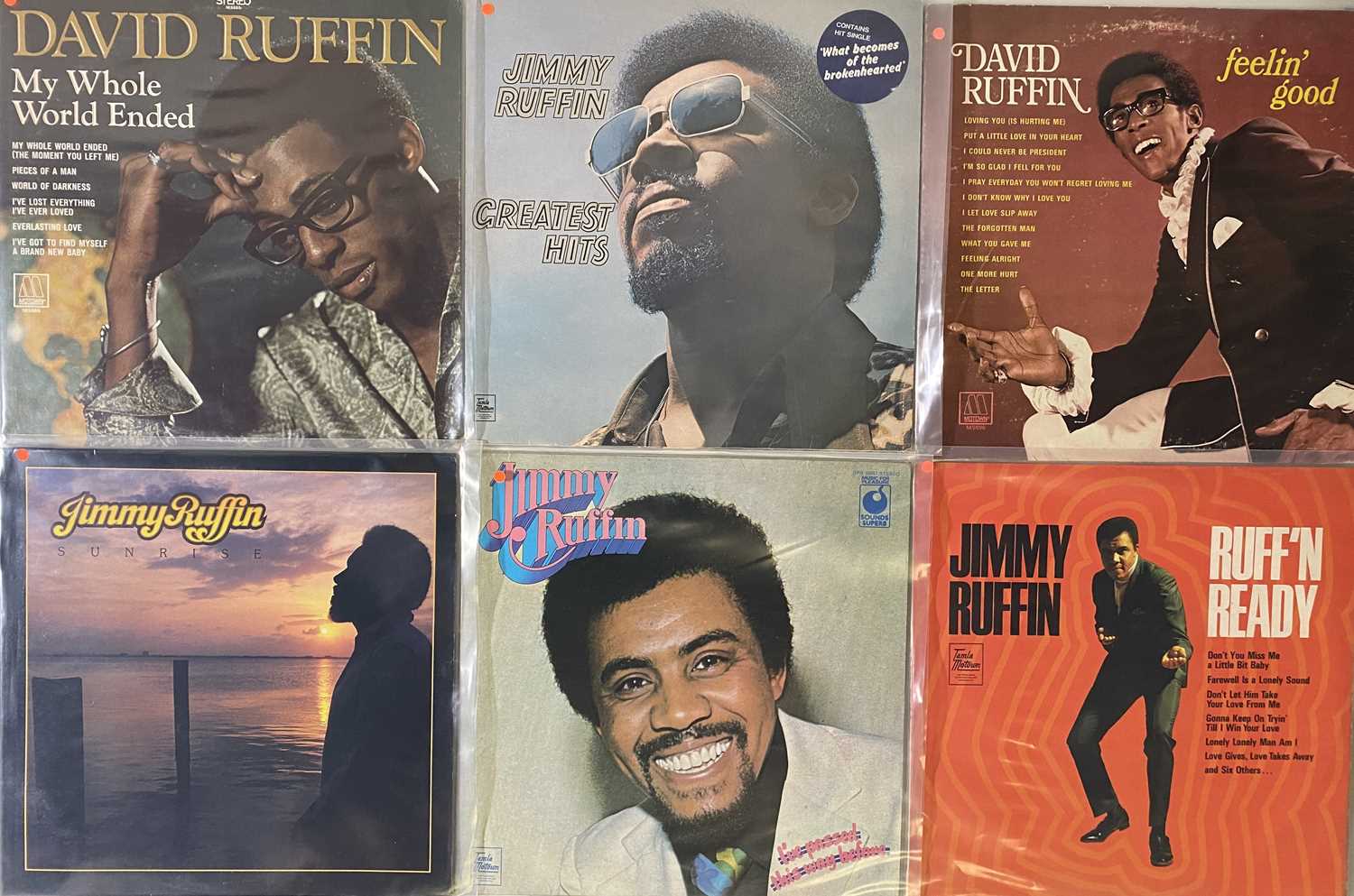 Lot 284 - DAVID & JIMMY RUFFIN - LP COLLECTION