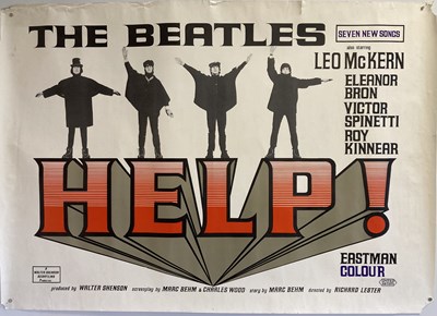 Lot 114 - THE BEATLES HELP REPRODUCTION POSTER