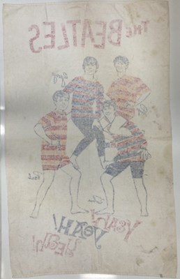 Lot 115 - THE BEATLES ORIGINAL BEACH TOWEL