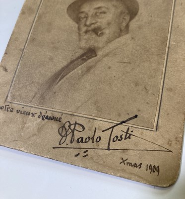 Lot 345 - EARLY 20TH C COMPOSERS/ MUSICIANS - AUTOGRAPHS BY TOSTI / LEHAR / CHAMINADE.