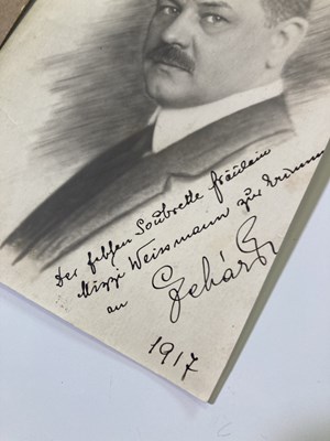 Lot 345 - EARLY 20TH C COMPOSERS/ MUSICIANS - AUTOGRAPHS BY TOSTI / LEHAR / CHAMINADE.
