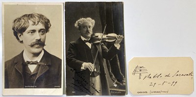 Lot 357 - PABLO DE SARASATE (1844 - 1908).