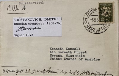 Lot 359 - DMITRI SHOSTAKOVICH (1906-1975)