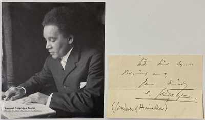 Lot 361 - SAMUEL COLERIDGE TAYLOR (1875 - 1912)