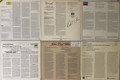 Lot 60 - SIGNED CLASSICAL LPs - VIOLINISTS & CELLISTS