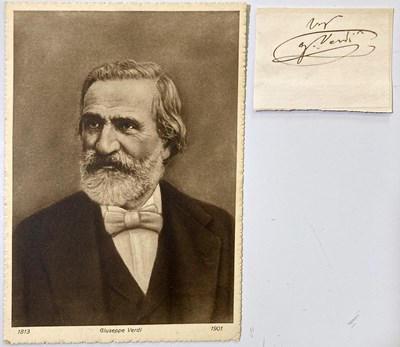 Lot 377 - GIUSEPPI VERDI (1813-1901).