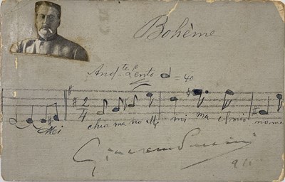 Lot 378 - GIACOMO PUCCINI (1858-1924).