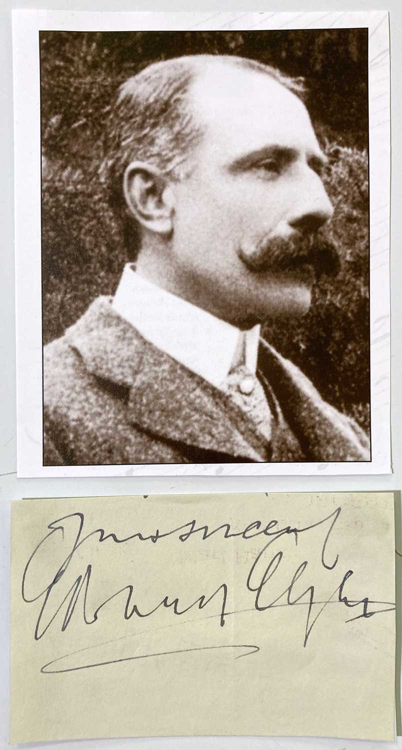 Lot 379 - EDWARD ELGAR (1857-1934)