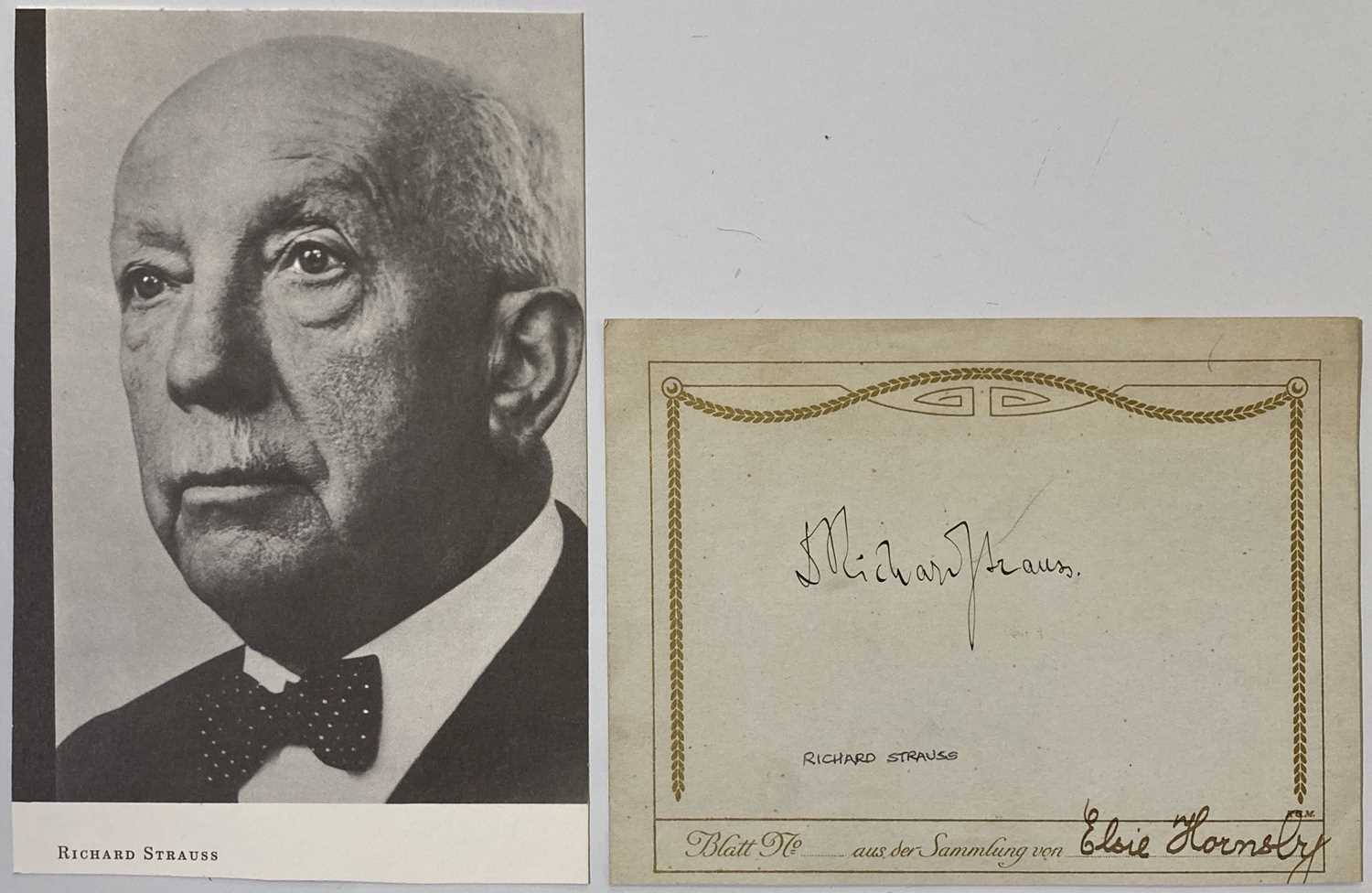 Lot 381 - RICHARD STRAUSS (1864-1949)