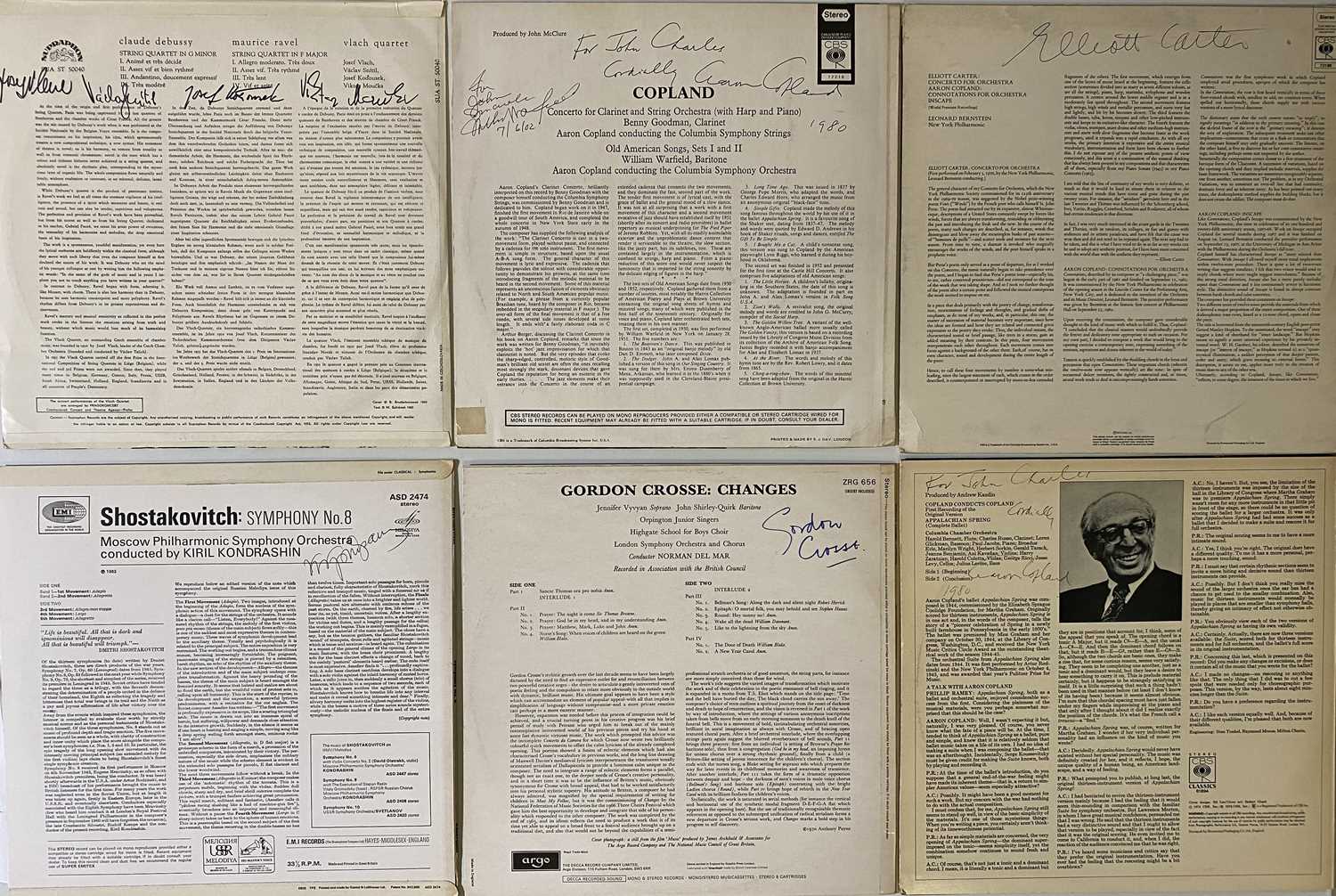 Lot 65 - SIGNED CLASSICAL - LP PACK