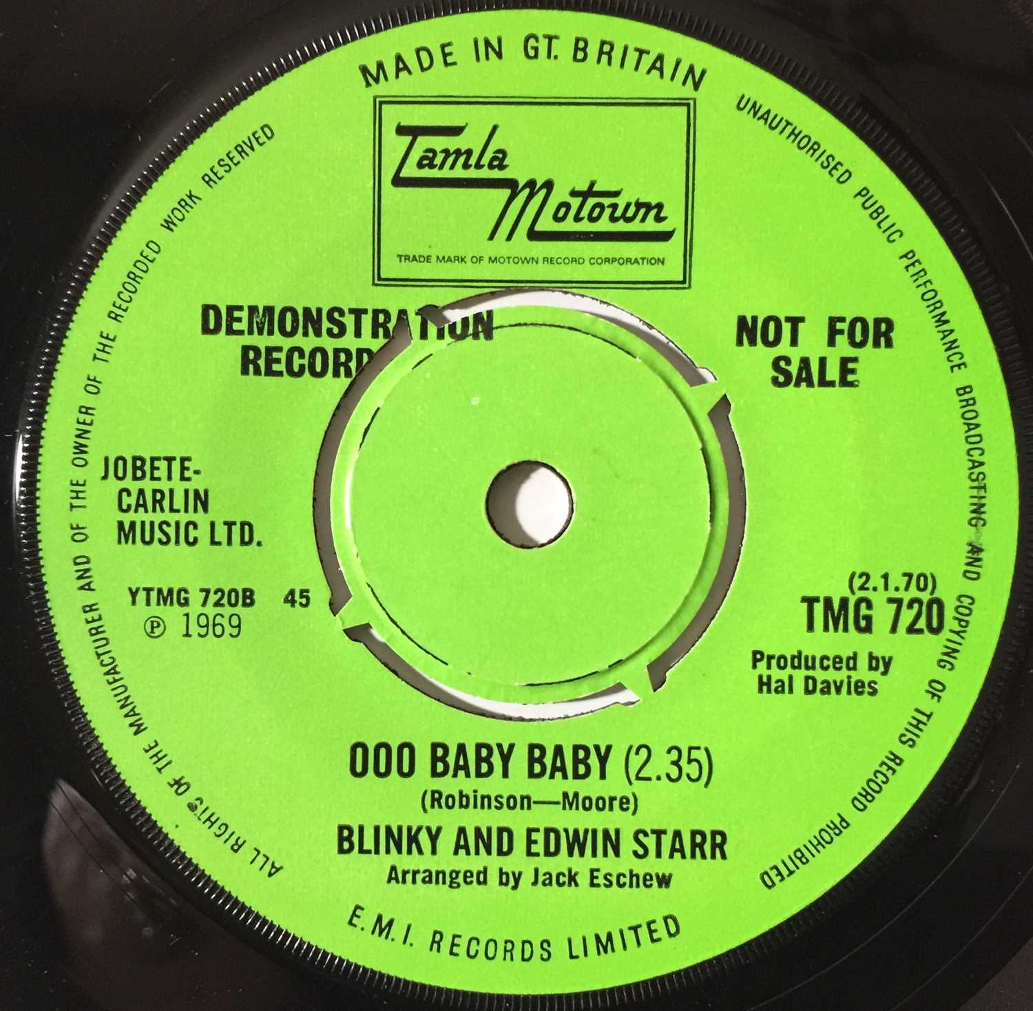 Lot 242 - TMG 720 (DEMO) - BLINKY AND EDWIN STARR - OH