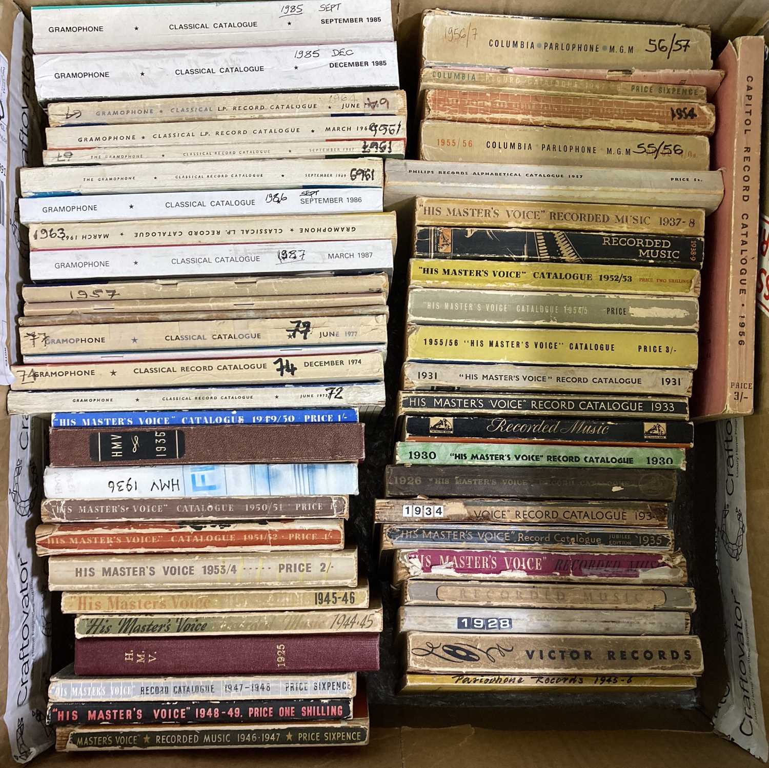 Lot 390 CLASSICAL MUSIC HISTORIC CATALOGUE