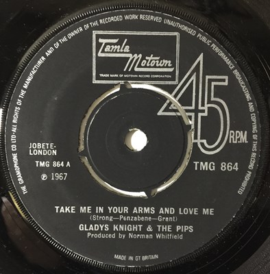 Lot 247 - TMG 864 - GLADYS KNIGHT & THE PIPS - TAKE ME IN YOUR ARMS AND LOVE ME 7"