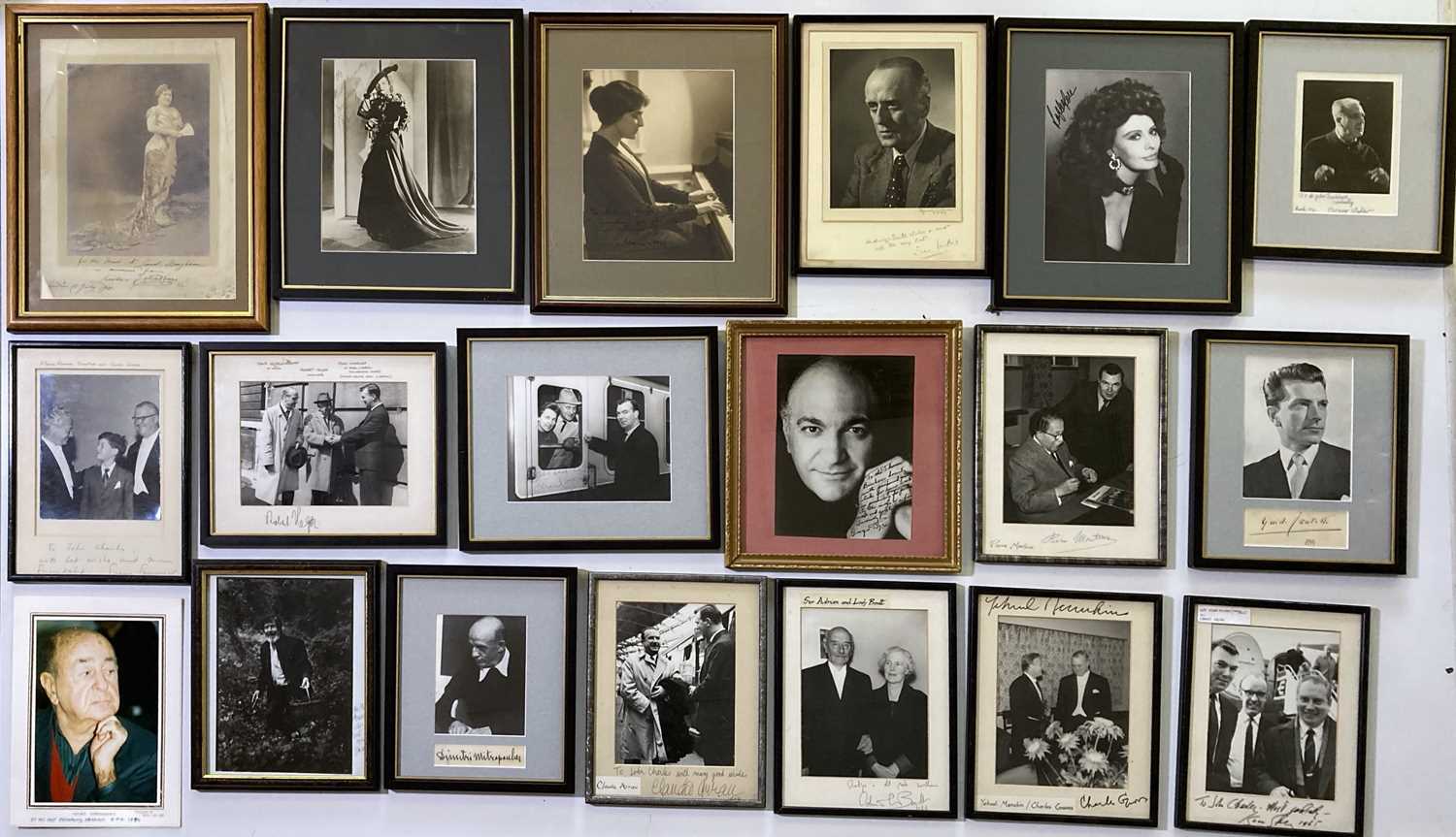 Lot 392 - CLASSICAL MUSIC - FRAMED SIGNED PICTURES.