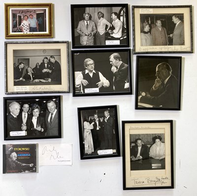 Lot 392 - CLASSICAL MUSIC - FRAMED SIGNED PICTURES.