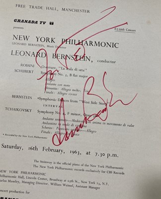 Lot 397 - CLASSICAL MUSIC - SIGNED CONCERT PROGRAMMES.