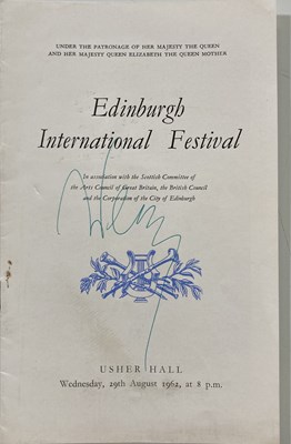 Lot 397 - CLASSICAL MUSIC - SIGNED CONCERT PROGRAMMES.