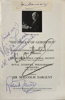 Lot 397 - CLASSICAL MUSIC - SIGNED CONCERT PROGRAMMES.