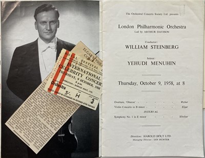 Lot 398 - CLASSICAL MUSIC - CONCERT PROGRAMMES PRE 1950.