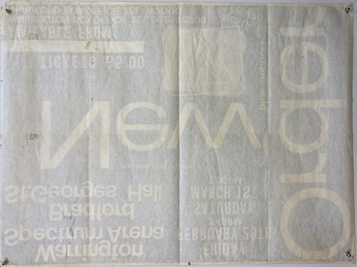 Lot 440 - NEW ORDER BRADFORD/WARRINGTON POSTER 1986.