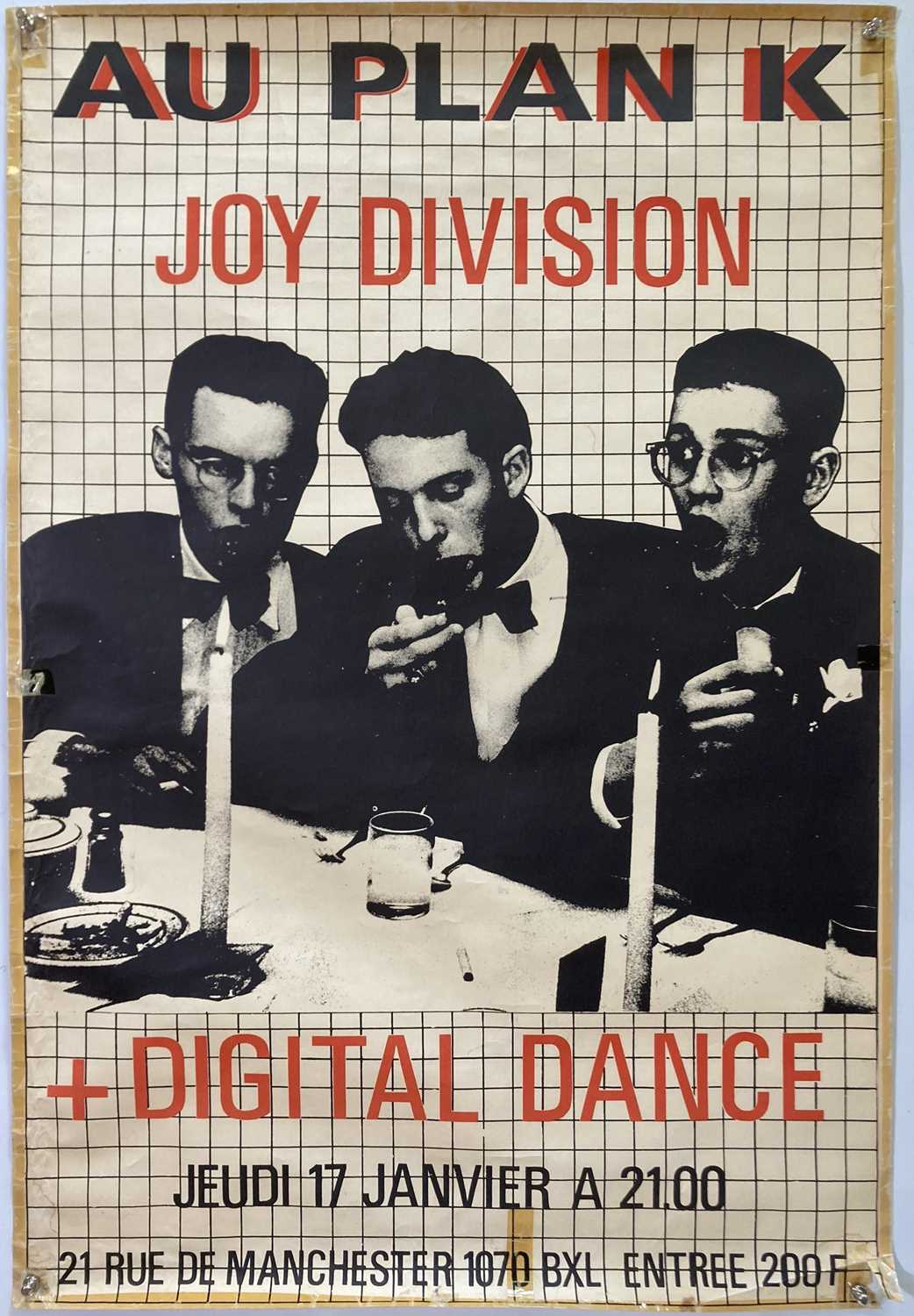 Lot 441 - JOY DIVISION PLAN K POSTER.