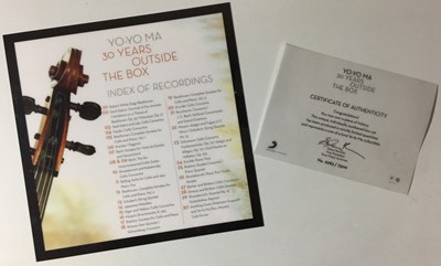 Lot 84 - YO-YO MA - 30 YEARS OUTSIDE THE BOX CD BOX SET (88697523072)