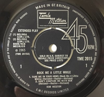 Lot 270 - KIM WESTON - ROCK ME A LITTLE WHILE EP (ORIGINAL UK COPY - TAMLA MOTOWN TME 2015)