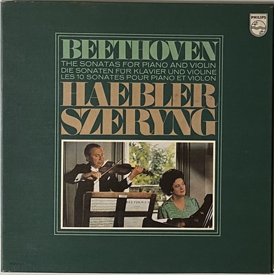 Lot 102 - HAEBLER SZERYNG - BEETHOVEN: THE SONATAS FOR PIANO AND VIOLIN LP BOX SET (6769 011)