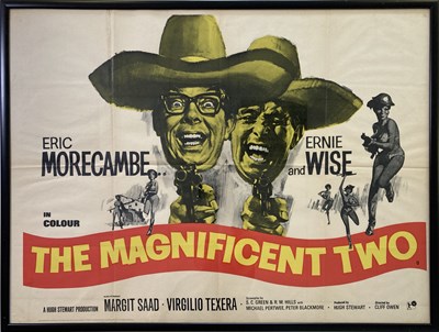Lot 104 - MORECAMBE AND WISE - THE MAGNIFICENT TWO UK QUAD POSTER.