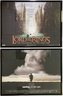 Lot 105 - FRAMED UK QUAD POSTERS - CLASSIC FILMS INC LOTR SIGNED BY CHRISTOPHER LEE.