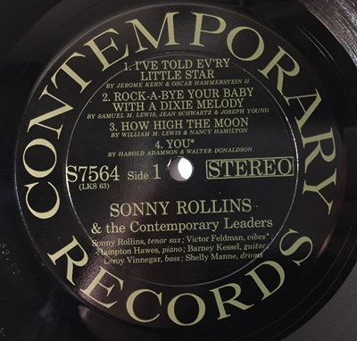 Lot 302 - SONNY ROLLINS - SONNY ROLLINS AND THE CONTEMPORARY LEADERS (S7564)