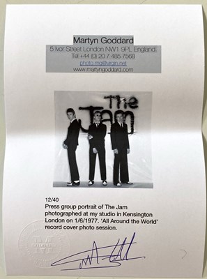 Lot 198 - MARTYN GODDARD - THE JAM, 1977.