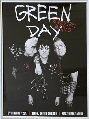 Lot 290 - GREEN DAY - SIGNED POSTER