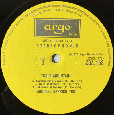 Lot 10 - MICHAEL GARRICK TRIO - COLD MOUNTAIN LP (UK STEREO - ZDA 153)