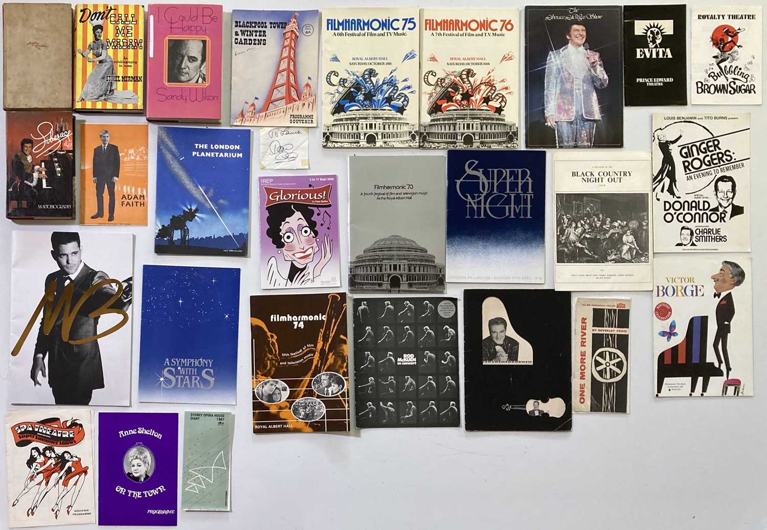 Lot 75 - MUSIC, THEATRE AND FILM - SIGNED BOOKS.