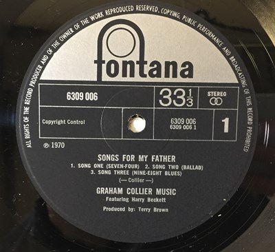 Lot 43 - GRAHAM COLLIER MUSIC - SONGS FOR MY FATHER LP (UK PHILIPS - 6309 006)